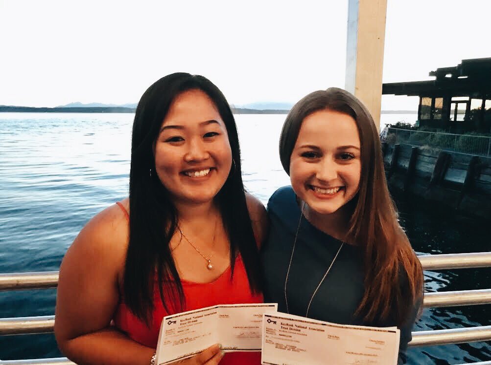 S/o to Ivyanne and Chelsea for winning academic scholarships at the Nellie Martin Carman Scholarship   banquet 📚✨ so proud! #smarthooties