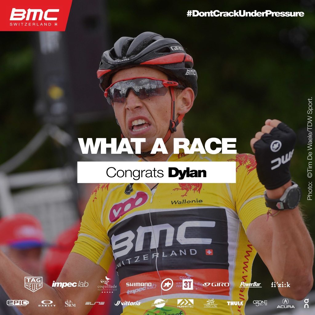 dylan_teuns's tweet photo. Speechless! My 2nd pro victory and my first win in a 'Tour'. Would like to dedicate it to @bmcdevoteam. Thank you to all my teammates! 🙌 https://t.co/qyBJvthQPU