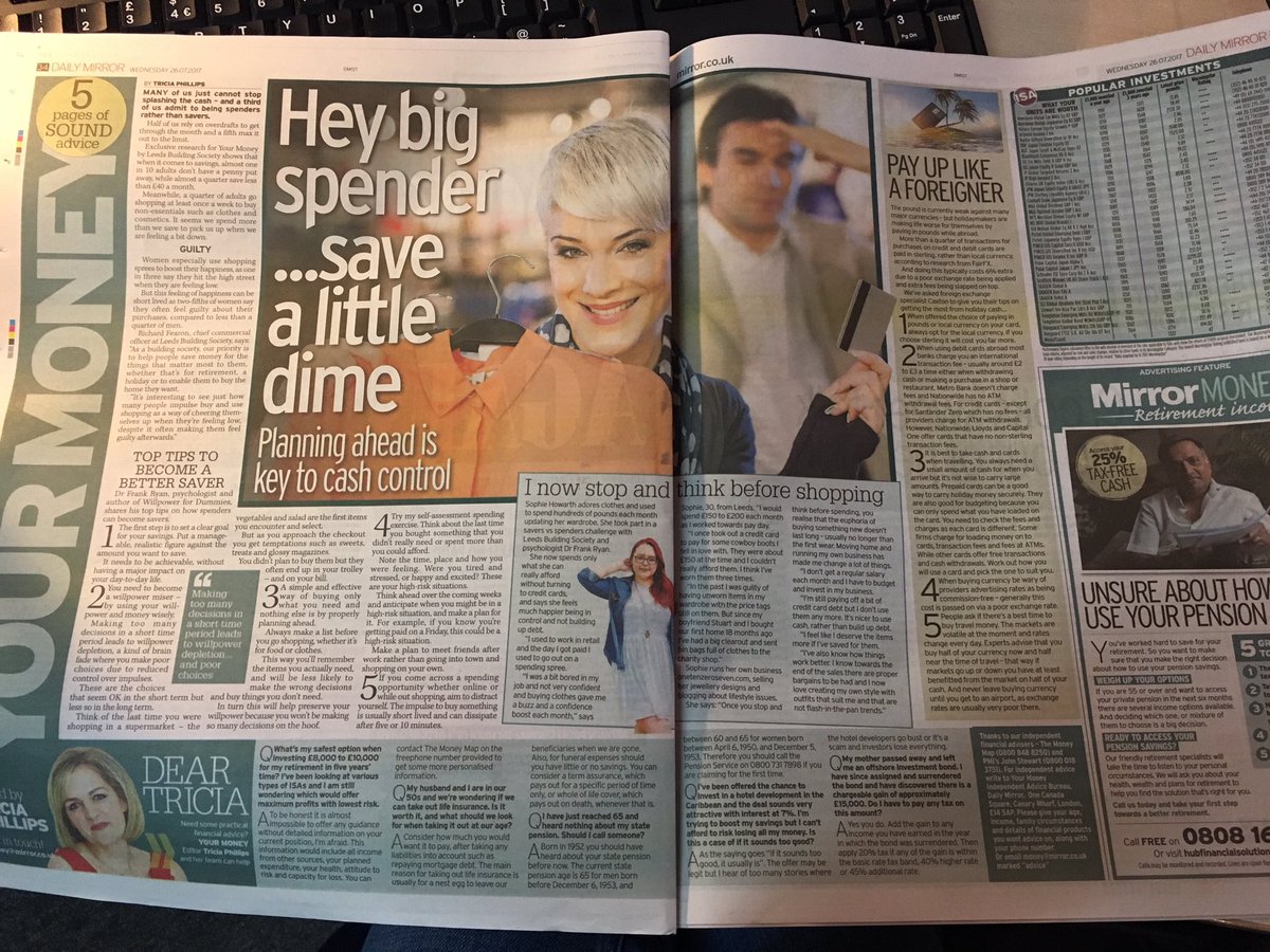Pretty proud of the coverage today in <a href="/DailyMirror/">The Mirror</a> today for our client <a href="/LeedsBS/">Leeds Building Society</a> for its Spenders Vs Savers campaign #PR