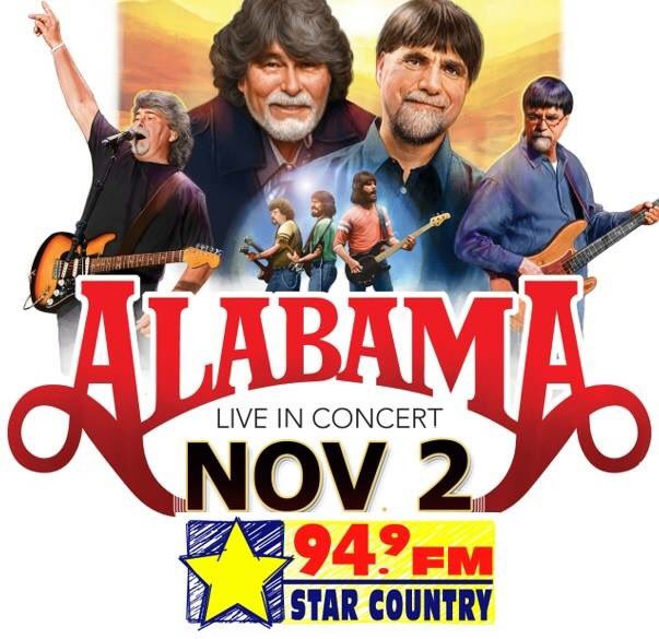 Want to win <a href="/TheAlabamaBand/">ALABAMA</a> concert tix before they go on sale?  Head over to our Facebook page now!
