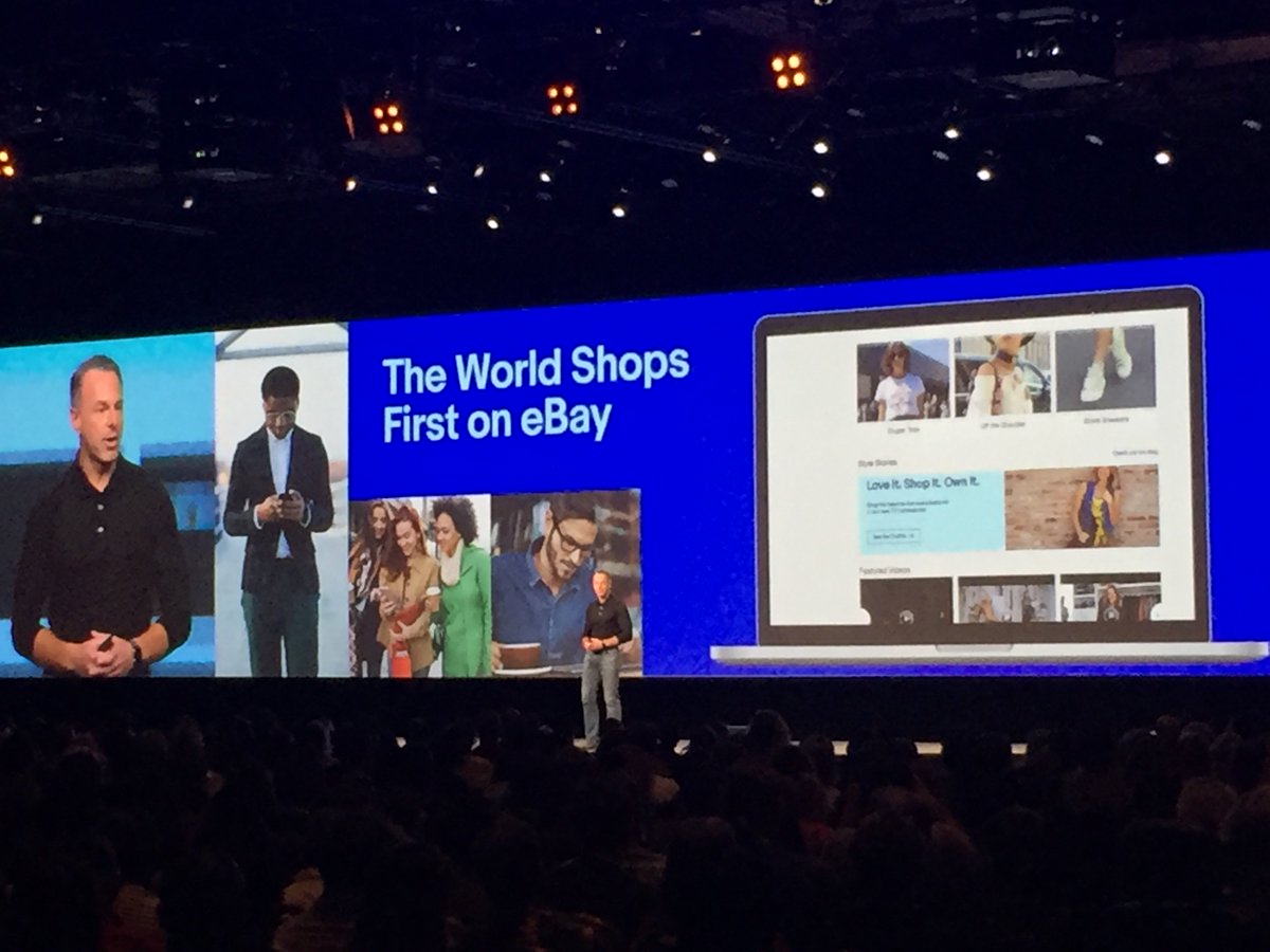 eBayPartnerNet's tweet photo. "When we say you inspire us, it's no lie. You are why we do what we do" - @devinwenig #eBayOpen2017 https://t.co/xgpWcFLLAK