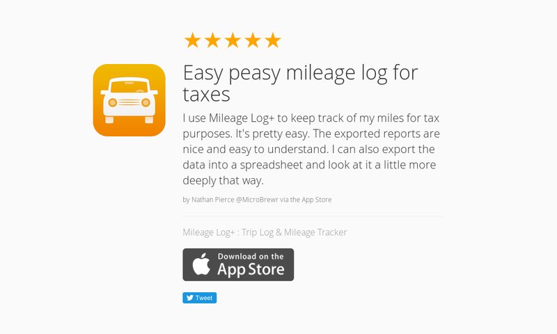 MileageLog+ tweet media