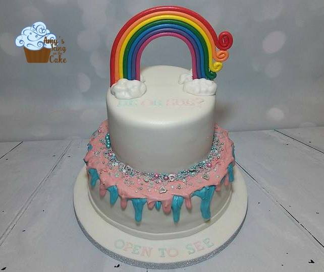 AmyChapman25's tweet photo. a #genderreveal cake for a lovely couple! #amysicingonthecake https://t.co/C9BwAgoDRS