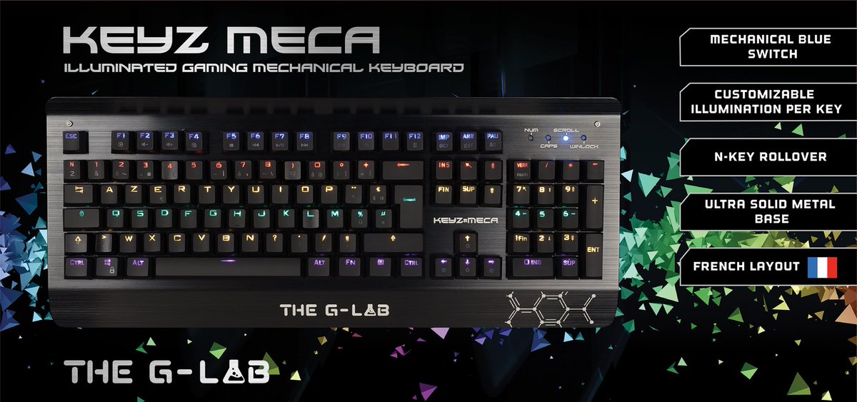 TheGLabFrance's tweet photo. #Promotion ! Le clavier mécanique #KeyzMeca à seulement 71.74€ sur @Cdiscount ! ➡️ https://t.co/VBtjqEnKWv https://t.co/tsRms5ErX4