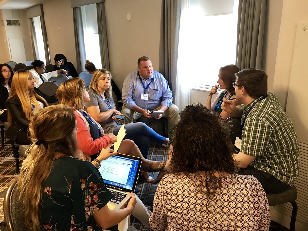 sewilkie's tweet photo. Loved the energy in our first #Q2Learn session today! Thanks so much for sharing your time, thinking & questions with us! #BLC17 @RoyBPS https://t.co/gapeeYW4Mt