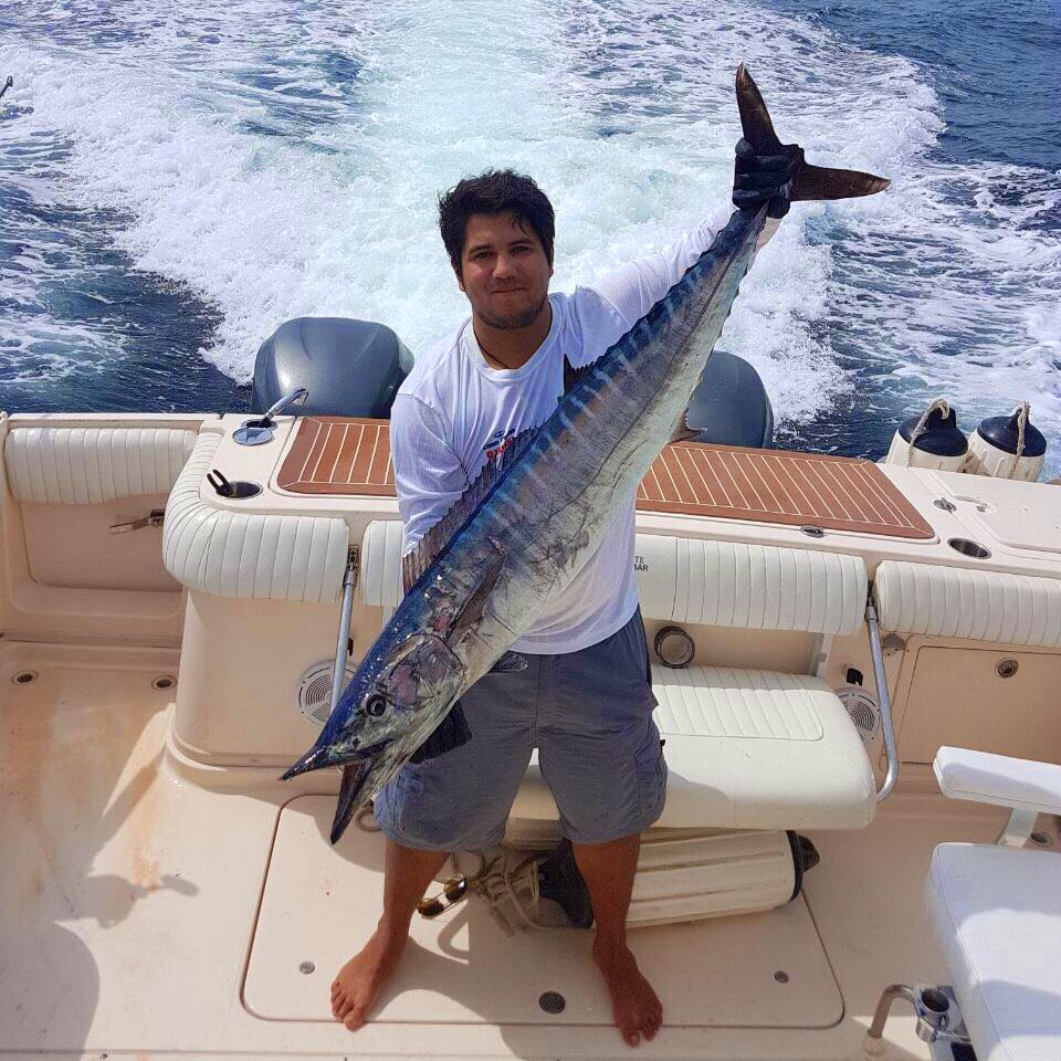 Starting the day with Rsabillon14 (on IG) lit-up wahoo catch! Happy #wahoowednesday 🐟🌊