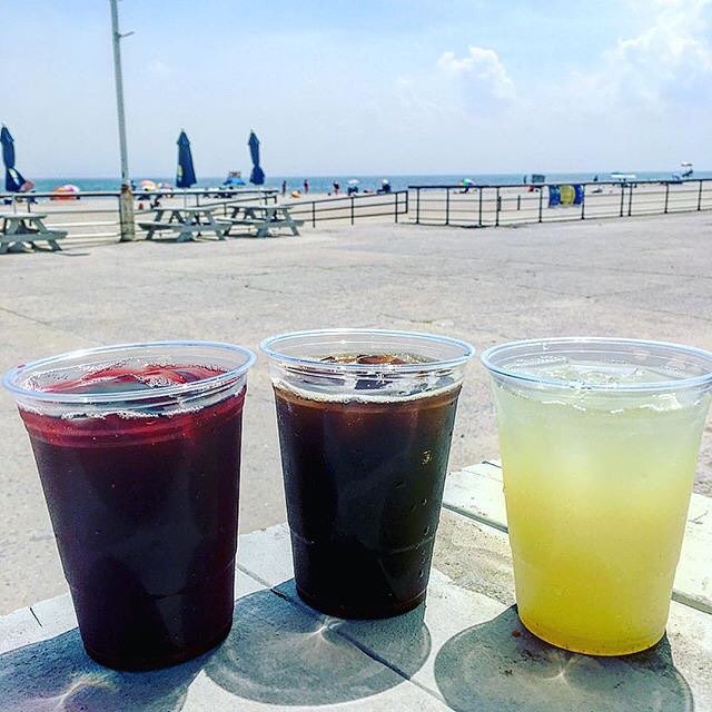 RiisBazaar's tweet photo. Who's thirsty? Hibiscus, cold brew and cucumber lemonade from @samesanyc are ice cold and oh so yummy. https://t.co/SLeDDSYdzJ