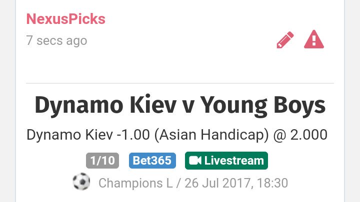 NexusPicks's tweet photo. #PICK1

CLAS. UCL

Dynamo Kiev H.A -1

💰 CUOTA @2
🔥 STAKE 1 https://t.co/erM3mciXYE