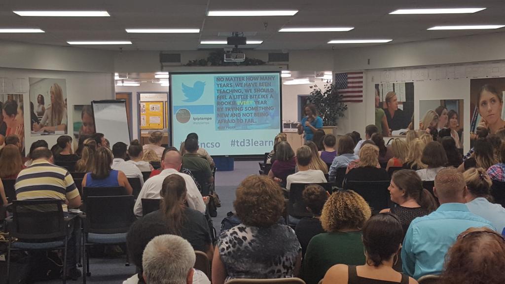 InmanCindy's tweet photo. Great day in TD3!!! Welcome new teachers. #td3learns # td3NCSO @TempeElementary https://t.co/G3VMeyawjj