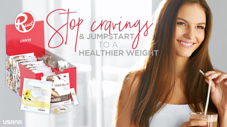 USANAinc's tweet photo. Are you fed up (literally) with your cravings? Begin your journey to a happier healthier life with USANA 5-Day RESET https://t.co/iVlXyY0HXw https://t.co/moh85y3O7n