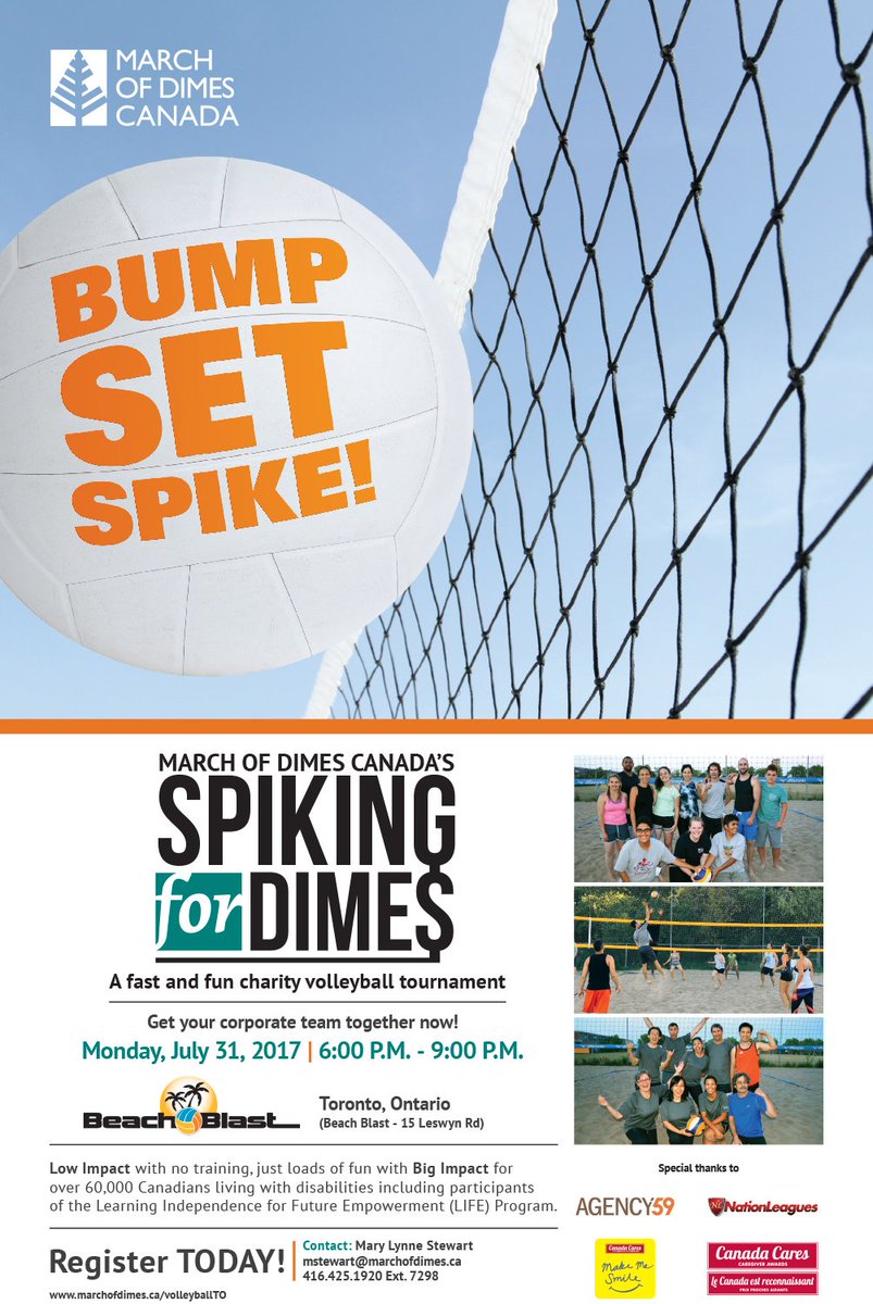 marchofdimescda's tweet photo. #SFDToronto Volleyball Tourn helping young adults w disabilities learn career/social skills for adulthood! https://t.co/fummZS1Jpw #TOEvents https://t.co/MRqwt3wy36