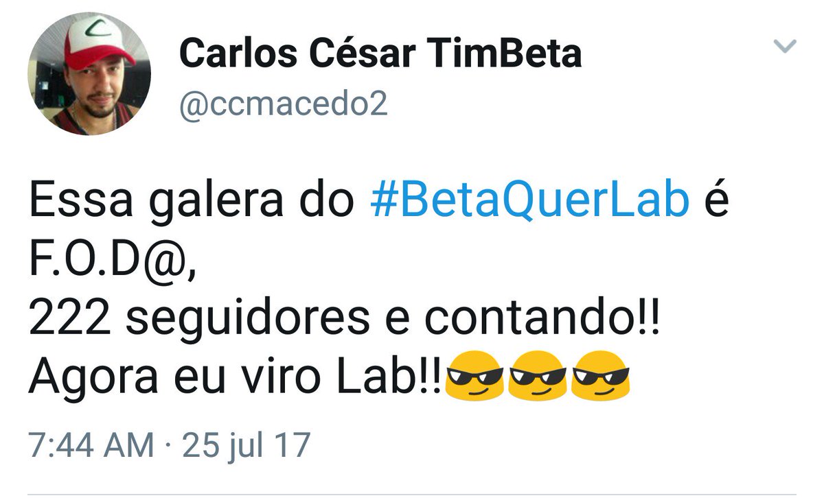 280 e contando!! #BetaQuerLab não para!!! Bora de RT!!!😎💪😎💪