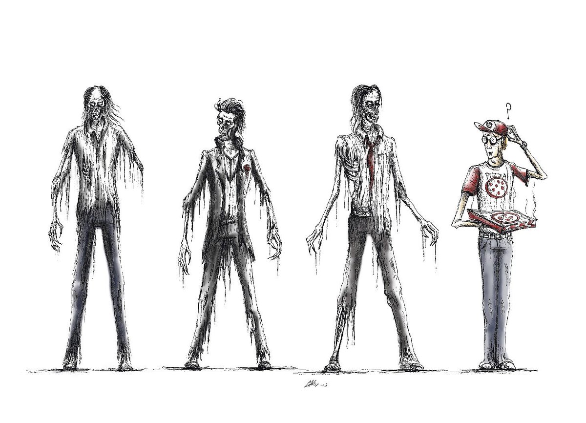 MA_Garfias's tweet photo. #conceptart para cortometraje "La Noche de los Muertos Hambrientos" 💀🎥🍕 #MAG17 #stopmotion #zombies #zombieattack #proximamente #2018 https://t.co/qf9HOCPOMd