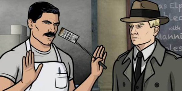 QueerAnimation's tweet image. #Archer tries to be emotive + is accepting of Queer figures- further distancing from Bond's harmful heteronormative attitudes