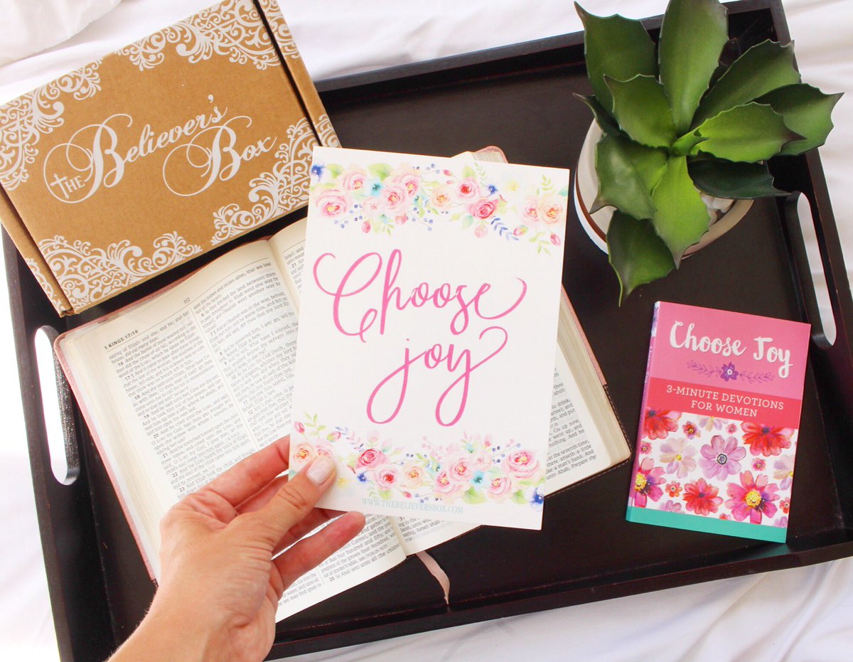 thebelieversbox's tweet photo. Our theme for August - 🌺 Choose Joy 🌺 #choosejoy #Devotional #christianwomen #subbox https://t.co/J1rTzZsa3F