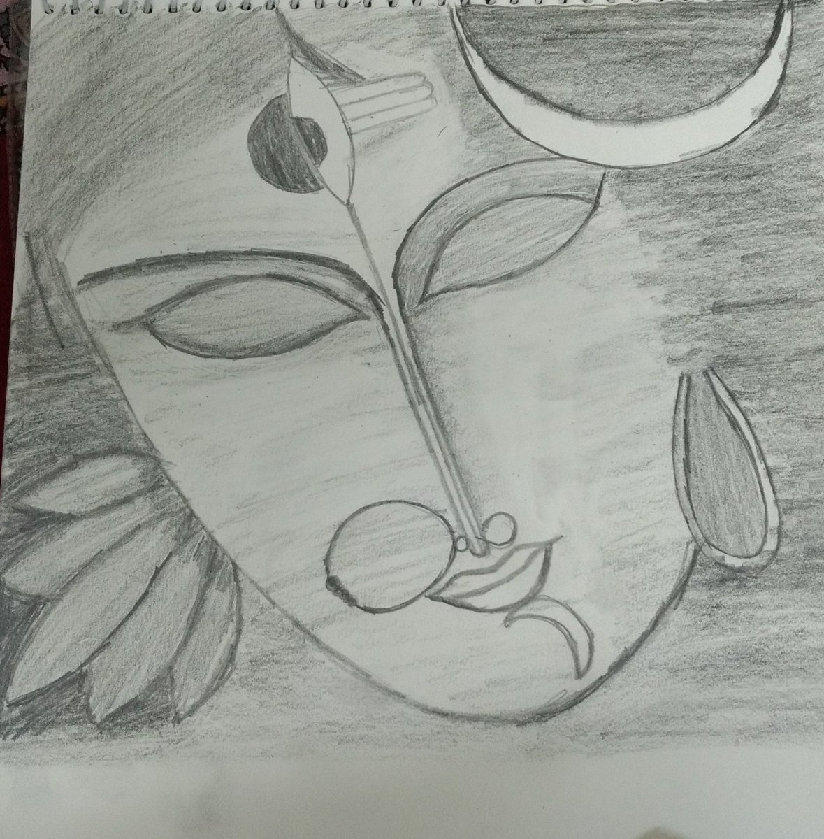 #ArtandcraftbyAruna Today Ardhnarishwar to divert the mind from emotional and physical pain😊