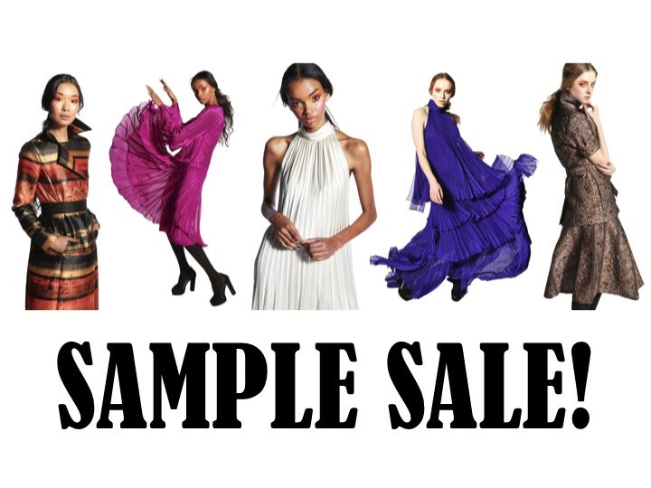 Stop by our #NYC Showroom for our #SampleSale . Today and tomorrow 10am-5pm 
132 W 36th St, 2nd Floor
#CMV
#COUTURE