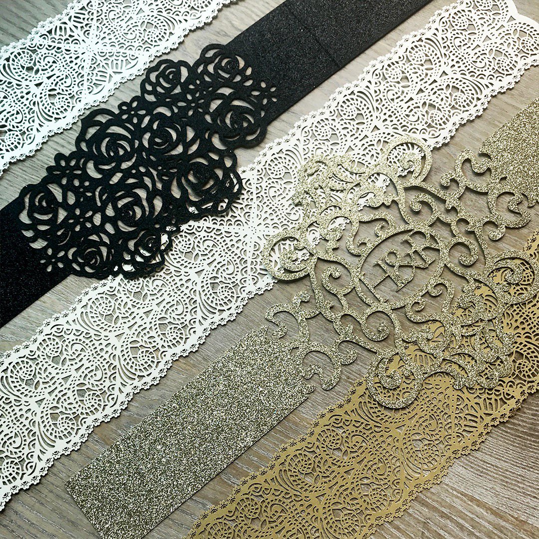 paperandlaceinc's tweet photo. Add an edgier, vintage feel to your invitations with either our lace bands or LASERCUT BANDS!
#PaperandLace #Wedding #Bride #Engaged #DIY https://t.co/U59OkykdHr
