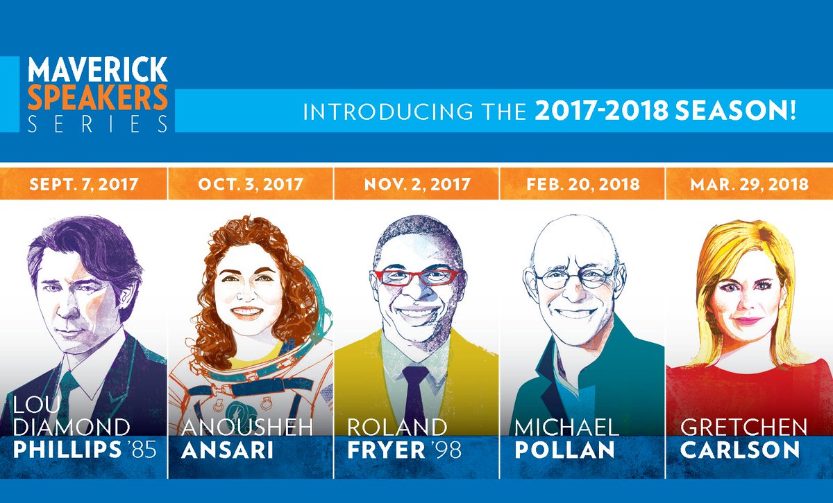 UTArlington's tweet photo. ICYMI: Tickets are on sale now for the 2017-18 #MaverickSpeakers Series!

Get yours at https://t.co/t0W5JgGp77. https://t.co/TZignubAdJ