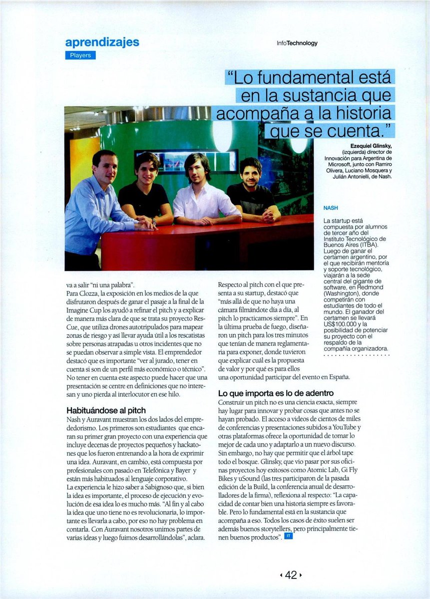 auravant's tweet photo. Information Technology nos entrevistó en el marco del @south_summit, a realizarse el 4-6 Octubre en Madrid.
#Pitchear para crecer. https://t.co/MBBn1iJyOR