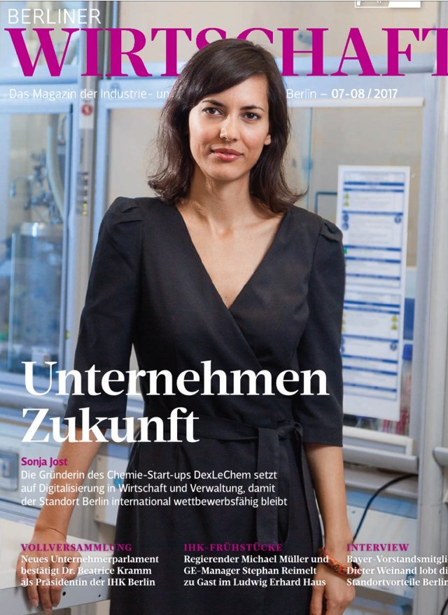 Coolest cover girl ever #Berlin #economy <a href="/ihkberlin/">IHK Berlin</a>: our #CEO <a href="/SonjaJost/">Sonja Jost</a> talks abt #sustainable #reindustrialization