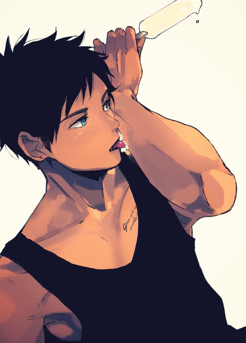 ﾁｯﾁﾁ 腐成人向 アイス食べてたら腕に垂れてきてそれを舐めるチャンマテが見たいです T Co Ziand4rpqm Odaibako お題あざました