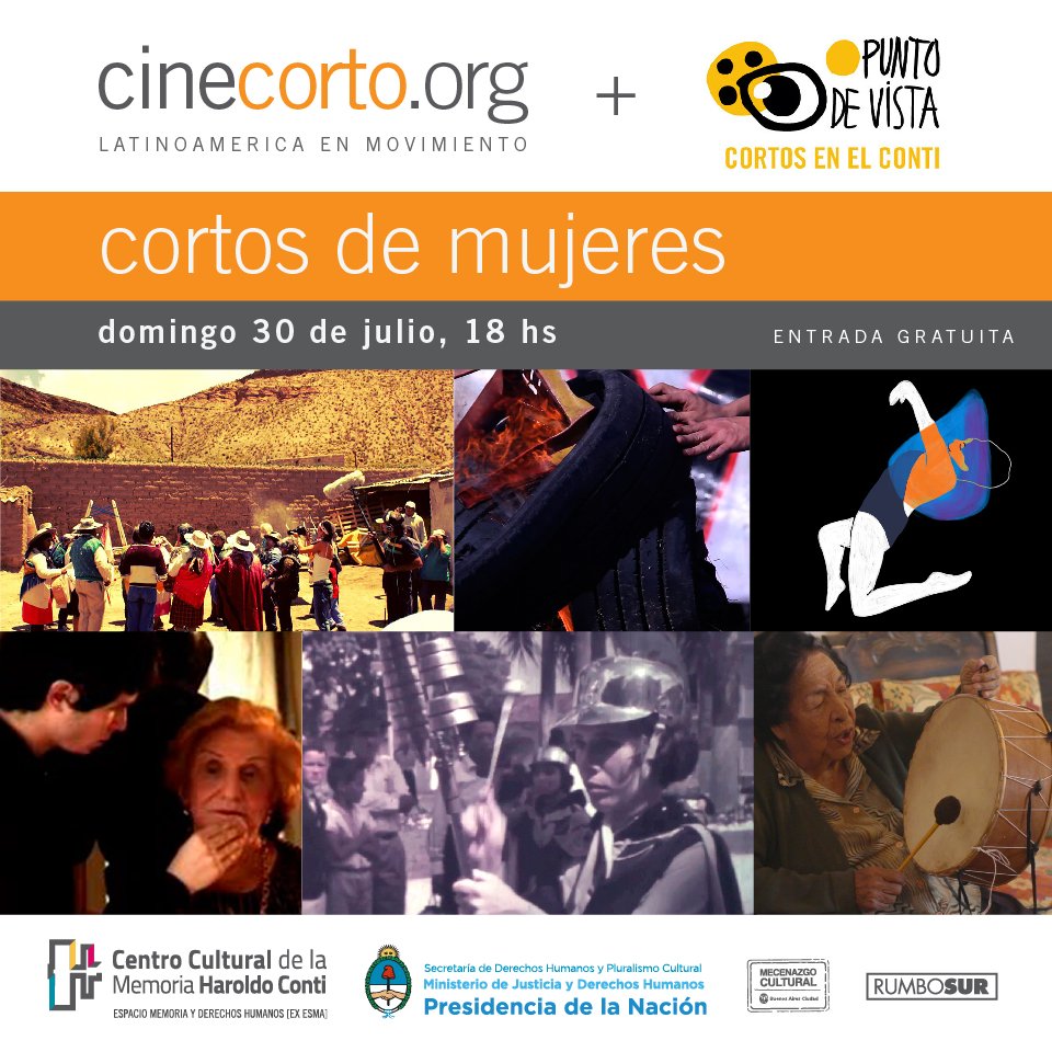 Este DOMINGO 30 de julio a las 18 hs, vení a disfrutar de #cortos de mujeres #enpantallagrande en <a href="/CCMHCONTI/">El Conti</a>