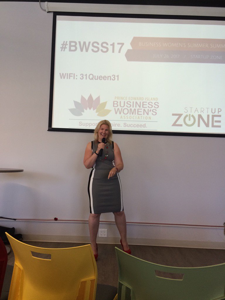IRSAPEI's tweet photo. #BWSS17 @PEIBWA - the inspirational Heather Wilson - great to see so many newcomer women here today! https://t.co/q2VWJSZLgO