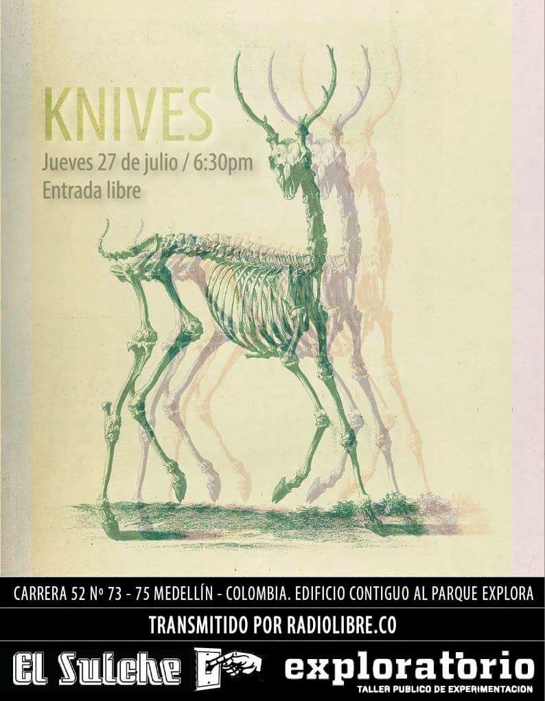 Exploratoriomde's tweet photo. Ven este jueves a las 6:30 p.m. y escucha a #KNIVES, dúo de noise rock y shoegaze de Envigado. Organiza: @elsuiche👉🏽https://t.co/DkKMrCg6nm https://t.co/IVj0tMsDSd