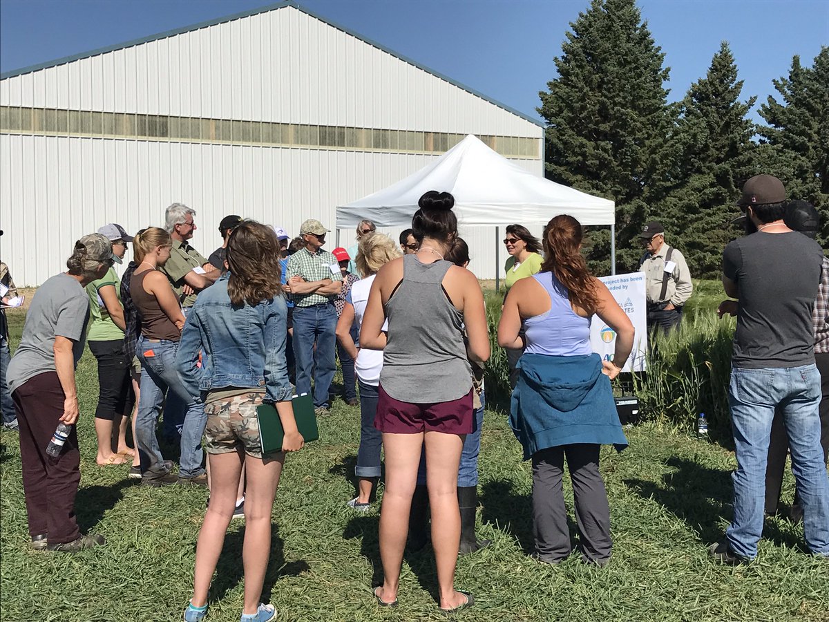 AB_AIS_lady's tweet photo. #lacfieldday enjoying the morning learning what FCDC is up too before I talk historic weed stuff in afternoon https://t.co/48DpWuSKCE