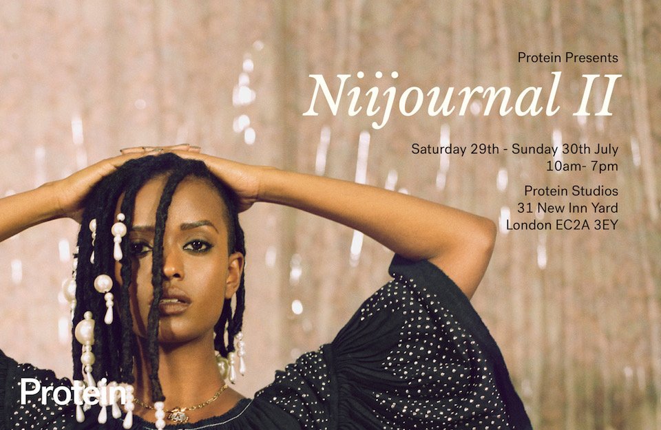 protein's tweet photo. COME THROUGH to @CampbellAddy's @niijournal Issue II launch exhibition this weekend @ProteinStudios 💕 https://t.co/P0XGtGBTN2 https://t.co/IG6zIRG9ox