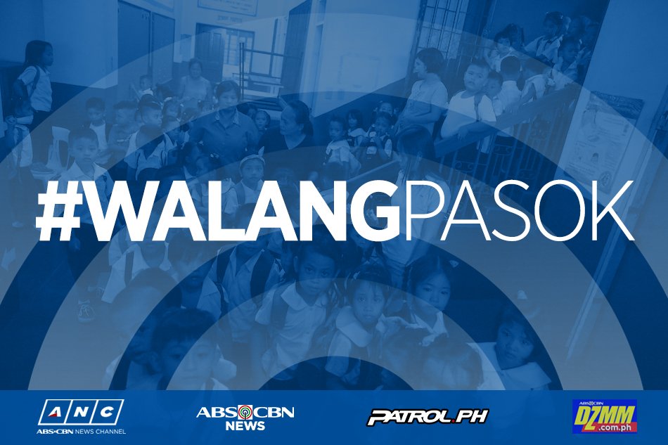 ABSCBNNews's tweet photo. @OFFICIALMUNTI @PIA_RIII @valenzuelacity @len_oreta @Arellano_U @PampangaPH @sanjuancityncr @MandaluyongPIO @AntipoloCityGov @Navotas_City MANILA CITY | #WalangPasok in all levels, public and private, on Thursday, July 27, 2017 https://t.co/2Izdx4X1Ae