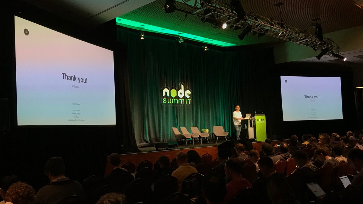 dshaw's tweet photo. Great talk by @tlivings sharing the @homeaway journey with @nodejs at #NodeSummit. https://t.co/Z1hkOUaIqP