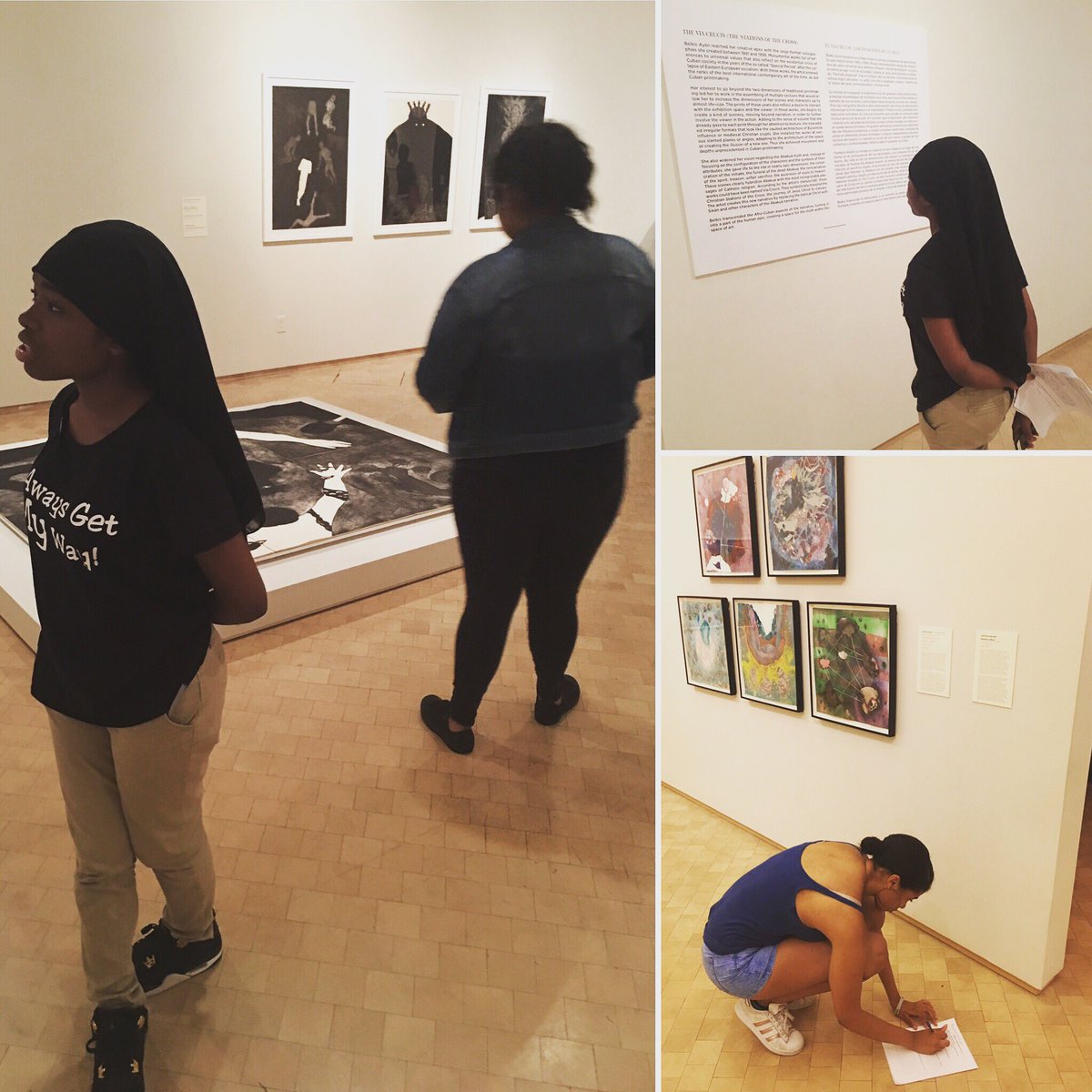 BroSis512's tweet photo. SLS visited @elmuseo exhibits "Uptown" &amp; "Nkame" #diaspora including #Cuba and #PuertoRico #communityorganzing #supportthearts #latinx https://t.co/xSEqBKYHX5
