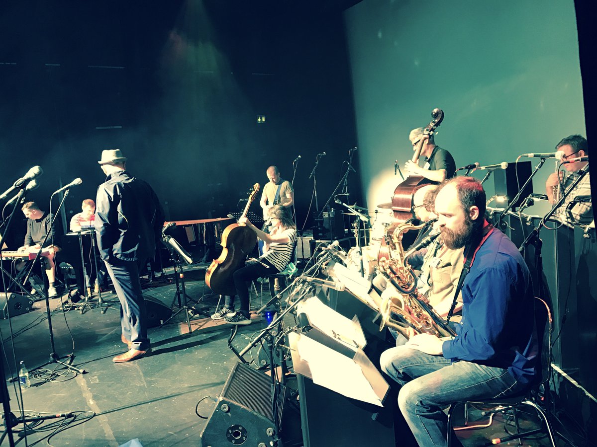 MacEvilly's tweet photo. Sound Check. #jazzproject @sligojazz @HawksWellSligo Horns!!!! @kieranquinnn #BigBand https://t.co/hNJAVY2vHg