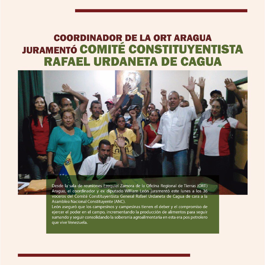 INTi_Venezuela's tweet photo. #SembrandoNoticias | ¿Quieres saber que juramento   hizo el coordinador de la ORT Aragua? ¡Véalo aquí! #Edicion11 https://t.co/ndjYgCE2a6 https://t.co/UywEZQoMEN