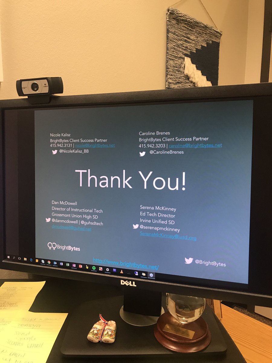 serenapmckinney's tweet image. Thanks for letting me be a part of this awesome webinar today #techandlearning #data #edtech  @BrightBytes &amp;amp; nice to meet you @guhsdtech