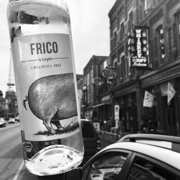 Celebrate Hump Day with Frico Bianco from <a href="/Scarpettawine/">Scarpetta Wine</a>. 🐖   #drinkthepig