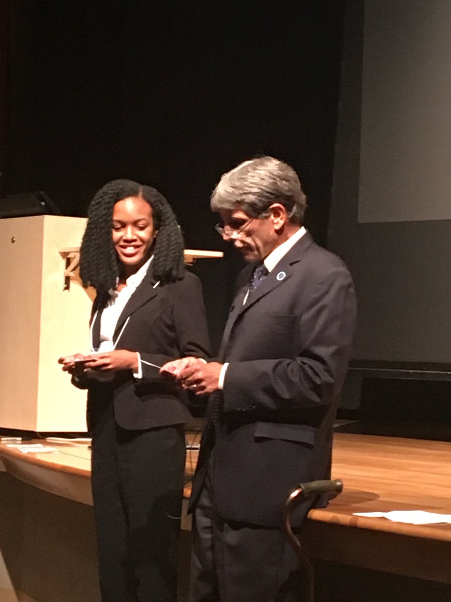 UNC_GradSchool's tweet photo. Congrats to #SUP2017 Symposium oral presentation winners Sydney Tunstall, Kenya Lee, &amp; Carrington Merritt! #UNC @McNairUNC @MURAP_UNC https://t.co/eH9T1OvwBc