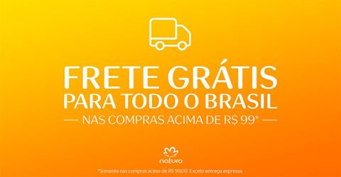 Em oferta por tempo limitado.
Cadastre-se no site e receba nossas ofertas
acesse rede.natura.net/espaco/vanucia
curta facebook.com.br/CariocaEcommer…