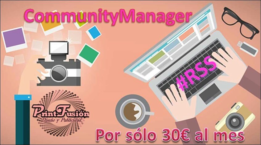 PrintFusionweb's tweet photo. CommunityManager por sólo 30€ al mes #RSS #RedesSociales #CM #Printfusion #Desarrollo #web incluimos diseños y contenidos #Twitter #Facebook https://t.co/zdVNU853BG