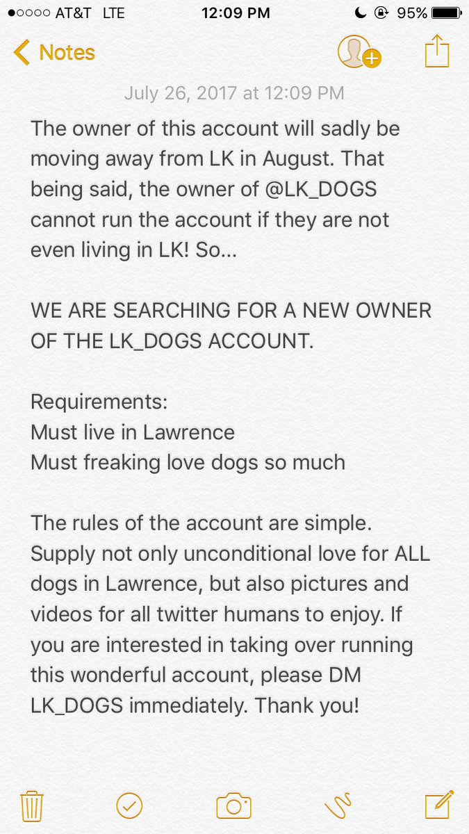 LK_DOGS's tweet photo. ATTENTION LK_DOG LOVERS!!! WE ARE SEARCHING FOR A NEW ACCOUNT HOLDER!!! https://t.co/WTZty2BmPy