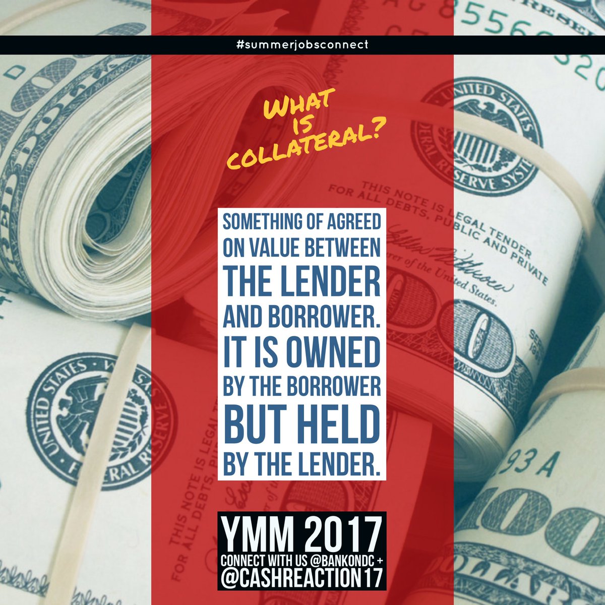 CAshREaction17's tweet photo. Although it's game day, we're still keeping the people informed about credit ✨ do you know what collateral is? #ymm2017 #mbsyep2017 https://t.co/OhunVcf6gA