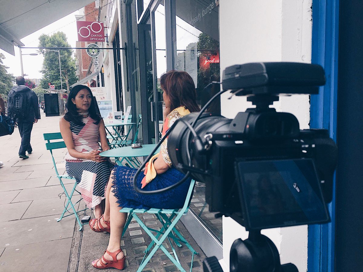 thirdyado's tweet image. Interview with Rowena Romulo and Cynthia Barker Named one of the 100 most influential Filipinas in the world. @ABSCBNNews @ANCALERTS