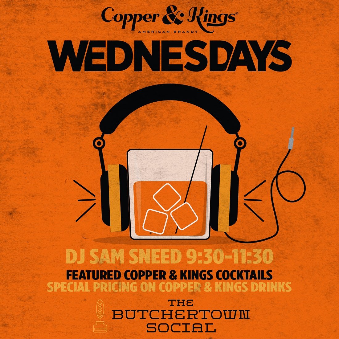 Join us tonight after Waterfront Wednesday for our weekly Copper and Kings Night with DJ <a href="/samsneeeed/">Sam Sneed</a> spinning records from 10P-12AM.
