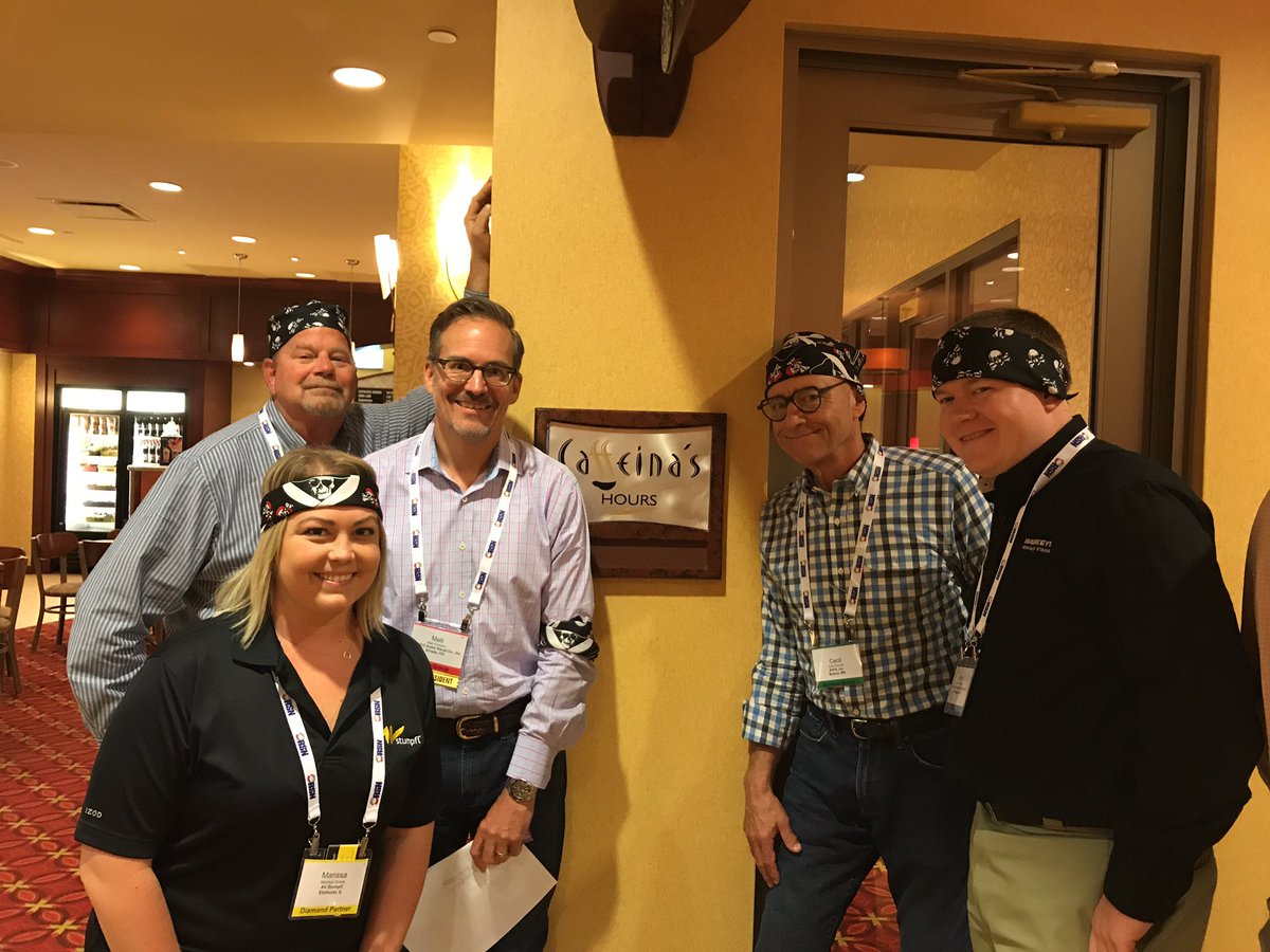 LesaPM's tweet photo. #rsnelevate2017 #pirate team scavenger hunt - caffeina's coffee shop! Jazzed! https://t.co/KC46JTBRxT