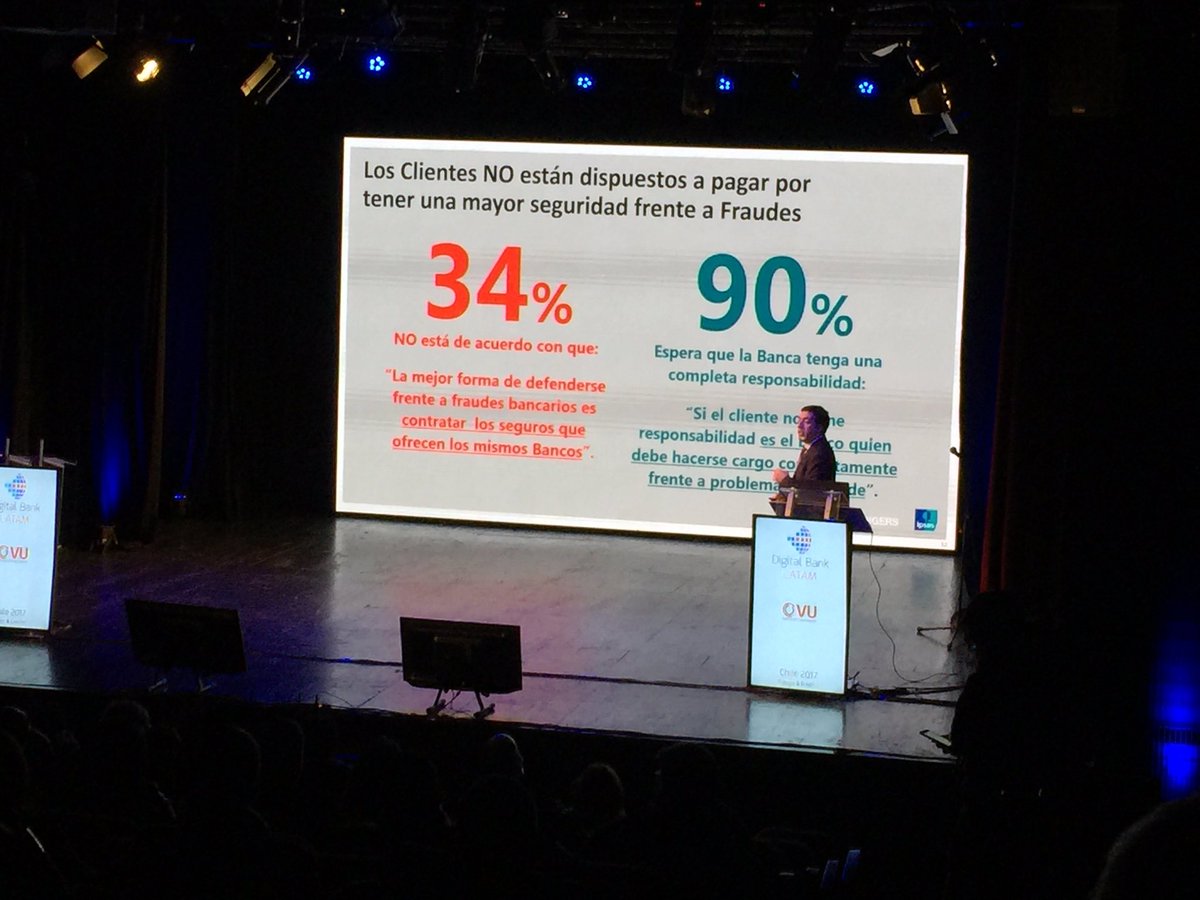 DigitalBankLA's tweet photo. @IpsosChile entrega importantes cifras de su estudio sobre percepción de seguridad de los clientes bancarios en #DigitalBankRyC https://t.co/ToOHNXld08