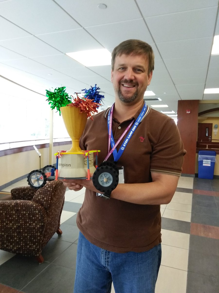 DBorst_AAHS's tweet photo. #STEMCampEDU #stemcampgames 
I'm proud of my trophymobile, although it only coasted for 8 feet... https://t.co/wGlytdhn6S