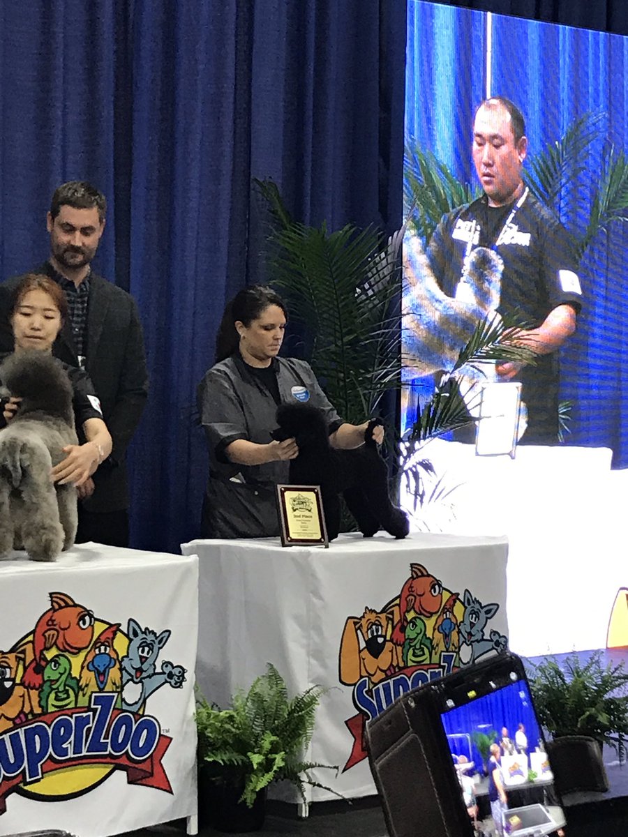 2nd place for Jamie!!!!!!! #SuperZoo #goteampetsmart #standout #DAT Life