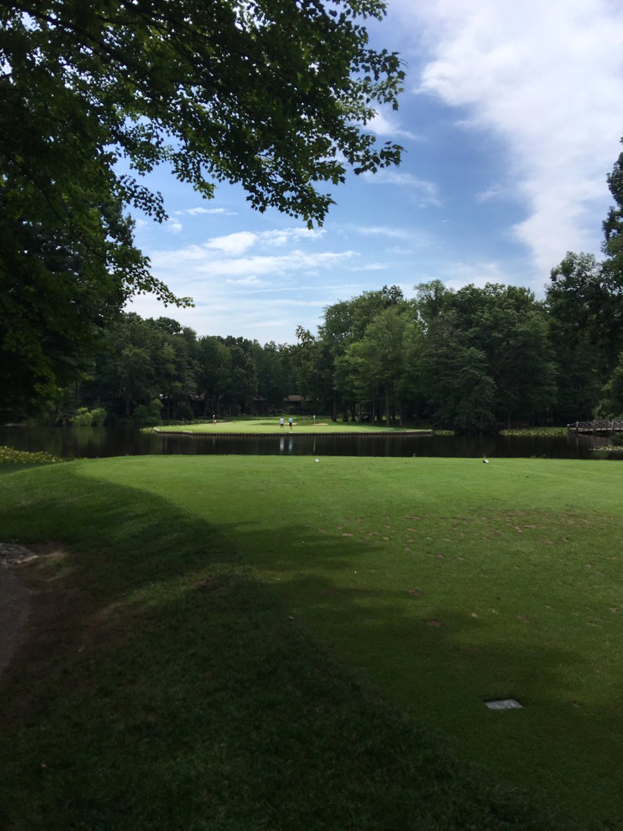 Beautiful weather for a Stag Day. High/low net format.